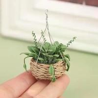 ราคา ตะกร้าแขวน บ้านตุ๊กตาจิ๋ว กระถางต้นไม้ขนาดเล็ก ดอกไม้ กระถาง ตกแต่งบ้านตุ๊กตา (1731291575706290100)