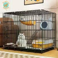 ราคา พร้อมส่งจากไทย Dogelsy กรงแมวพับได้ กรงแมว2ชั้น กรงสัตว์เลี้ยง กรงกระต่าย กรงหมา เหมาะสำหรับแมว กระต่าย และ สุนัข (1731942695490913651)