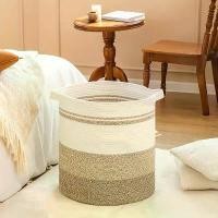 ราคา ตะกร้าเก็บของทอขนาดใหญ่พิเศษ ทันสมัย พับได้ แบบมือถือได้ สีกากี/ขาว สำหรับเสื้อผ้า ตะกร้า สั่ง สินค้า ลุง โทนี่ ตระกร้า เตรียม คลอด เครื่อง จักสาน ไม้ไผ่ ใส่ ช้อนส้อม แมว บริษัท ของ แท้ (1732591390432