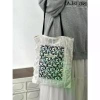 ราคา boyy เจ้าของแบรนด์ กระเป๋าผ้าแคนวาสลูกไม้กำมะหยี่ผีเสื้อ, LSM, กระเป๋าสะพายไหล่ Niche, กระเป๋าถือ Commuter, สำหรับผู้หญิง, 2024 กระเป๋า ปลา shoulder bag luxe beach คาดเอว chamoon (1731650420359530451)