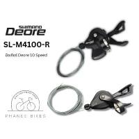 ราคา มือเกียร์ Shimano Deore 10 Speed SL-M4100-R กระชัง ใส่ ปลา แบบ ยาว (1732378588976875350)