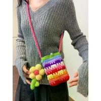 ราคา กระเป๋าโทรศัพท์, สีสันสดใสอินเทรนด์, โครเชต์โครเชต์แฮนด์เมด, กระเป๋าสะพายข้าง, ของขวัญสำหรับเด็กผู้หญิง, น่ารัก, ผลิตภัณฑ์กึ่งสำเร็จรูป ปลา shoulder bag hobo bag พลีท กระเป๋า งานชาแนล (173186802189287