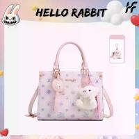 ราคา กระเป๋าถือ Hello กระต่าย/สวัสดีกระต่าย ลิมิเต็ด อิดิชั่น กระเป๋าดาวสามสีขาว สายสะพายไหล่ปรับระดับได้ ขายร้อนใน TikTok (1732702087987758169)