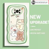 ราคา เคสสำหรับ Xiaomi POCO X3 Poco X3 NFC Poco X3 Pro Poco X3 GT Poco X4 NFC ลายแมว กระต่าย หมี ขอบคลื่นสี เคสโทรศัพท์กันกระแทกแบบนิ่ม เคสซิลิโคน TPU ใส (1729644015208205199)