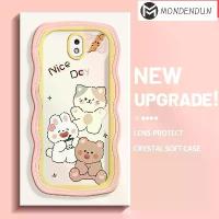 ราคา เคสสำหรับ Samsung J7 Pro J7 2017 J7 2018 เคสลายแมว กระต่าย หมี ขอบคลื่นสี เคสโทรศัพท์กันกระแทกแบบนิ่ม เคสซิลิโคน TPU ใส (1729644017494494095)