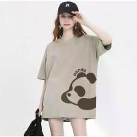 ราคา เสื้อยืดแขนสั้นสไตล์เกาหลีใหม่ผ้าฝ้าย 100% แฟชั่น 2025 พร้อมสต็อกสำหรับผู้หญิงเสื้อยืดกราฟิกลำลองขนาดใหญ่เสื้อคอกลมทรงหลวม Baju Perempuan Murah Wanita เสื้อ ยืด ผ้า สลาฟ พิมพ (1732096630352349225)