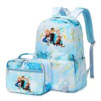 ราคา กระเป๋าเป้เด็ก ธีมสาวน้อยเจ้าหญิงแช่แข็ง สำหรับเด็กหญิงและเด็กชาย ชุด 2 ชิ้น พร้อมกระเป๋าใส่ข้าวกลางวัน สไตล์กระเป๋าเป้ กระเป๋านักเรียน ลำลอง เหมาะสำหรับนักเรียน วัยรุ่น และผู้หญิง (173032396969433720