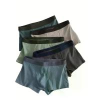 ราคา กางเกงในชาย 5 ชิ้น ระบายอากาศ วัยรุ่น กางเกงในชาย ลายทาง กางเกงในชาย มีสไตล์ ใส่สบาย (1731889856515442590)