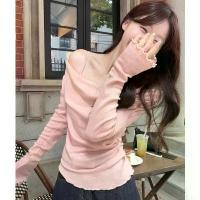 ราคา เดรสเอวสูง เสื้อยืดแขนยาว ทรงสลิมฟิต ทรงหลวม แต่งลูกไม้เย็บปะติดปะต่อกัน ชายเสื้อระบาย สไตล์ลำลอง เหมาะสำหรับฤดูใบไม้ร่วงและสวมใส่ทุกวัน เสื้อผ้าผู้หญิง วัสดุผ้าฝ้าย (1732583008225953557)