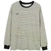 ราคา เสื้อยืด ลายทาง สำหรับผู้หญิง เสื้อฐาน ฤดูใบไม้ร่วง มาใหม่ เสื้อสเวตเตอร์คอกลม แขนยาว เสื้อสไตล์เกาหลี เสื้อผ้าผู้หญิง (1732601651810698384)