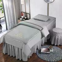 ราคา ชุดผ้าคลุมเตียงเสริมสวย มาใหม่ สี่ชิ้น ดีไซน์เรียบง่าย เหมาะสำหรับร้านเสริมสวย นวด บำบัด และสระผม ผ้าคลุมเตียง (1731501048847042467)