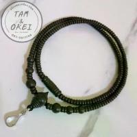 ราคา [เก็บเงินปลายทาง] [COD] สร้อยคอประคำไม้งิ้วดำ แว่นกะลา แขวน พระเครื่อง (1732637642392503768)
