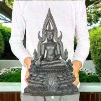 ราคา ถวายพระ ธูป 13 นิ้วNMT8 พระพุทธชินราช เนื้อแร่เหล็กไหลน้ำพี้ หน้าตัก5นิ้ว สีนิลดำแม่เหล็กดูดติด งานน้ำพี้จังหวัดอุตรดิตถ์ ฐานดอกบัว พระเครื่อง พระพุทธรูป (1732241110933407357)