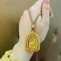 ราคา จี้พระพุทธรูป, เพชร ฝังแบบดั้งเดิม หมุนได้, ดวงอาทิตย์ใหญ่, พระพุทธรูป, พระเครื่อง, จี้สร้อยคอ, ทองแดงชุบทอง, จี้พระพุทธรูปโชคลาภ (1732346532772415368)