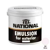 ราคา NATIONAL สีน้ำภายนอก สีน้ำ สีทาภายนอก สีเนชั่น เบอร์ 300 สีขาว เบอร์ 383 สีเทา COD (1731932887805953043)