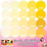 ราคา TOA สี 4 SEASONS สีภายนอก+ภายใน กึ่งเงา/ด้าน สีเหลือง (ขนาด 3L) เฉดสีบ้านสบาย สีเกรด8ปี สีน้ำ สีทาบ้าน สีทนได้ (1729610964664682536)