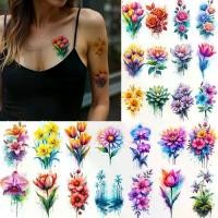 ราคา สติ๊กเกอร์ติดตัว กันน้ำ ติดทนนาน ดอกแดเลีย สีน้ำ ดอกไม้สีส้ม สติ๊กเกอร์รอยสักชั่วคราว ดอกไม้สีฟ้า สำหรับไหล่และแก้มเด็ก (1731828869781358323)