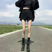 ราคา กางเกงยีนส์ขาสั้น ขาด สีดำ สำหรับผู้หญิง สไตล์ใหม่ฤดูร้อน เอวสูง ทรงหลวม ทรงเอ สไตล์ดาราอินเทอร์เน็ต กางเกงขากว้าง สาวฮอต ขากว้าง ขายดี ยีนส์ โกง ร่างกาย (1731381673215821583)