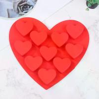 ราคา แม่พิมพ์ซิลิโคนรูปหัวใจ 10 ช่อง DIY สำหรับวันวาเลนไทน์ แม่พิมพ์ขนมช็อคโกแลต เยลลี่ พุดดิ้ง เครื่องมืออบขนม [BYA] (1731675658838575642)