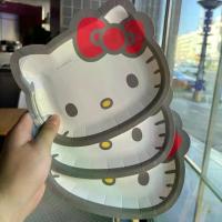 ราคา จานชินจัง，จานเบลอ，ถาดกระดาษใส่อาหาร，ถ้วยกระดาษแบบใช้แล้วทิ้ง, แผ่นรองกระดาษ, จานกระดาษ, จานอาหารค่ำ, ดีไซน์การ์ตูนน่ารัก: เฮลโลคิตตี้, ซานริโอ, เมโลดี้, อบเชย (1731850449906074712)