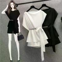 ราคา เสื้อเชิ้ตผ้าชีฟองแขนสั้นผู้หญิง ทรงหลวม กระชับสัดส่วน อบเชย พลัสไซส์ ฤดูร้อน 2022 ใหม่ แขนค้างคาว เสื้อตัวเล็ก ท๊อปผู้หญิง (1729830460321270171)