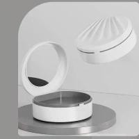 ราคา กล่องเก็บของใส่ฟันปลอมพร้อมกระจก เคสสองชั้นพกพาพร้อมแปรงทำความสะอาด ทำจากวัสดุ PP เกรดอาหารสำหรับ Retainers, ไหมขัดฟัน, เลนส์สัมผัส, เครื่องมือแต่งหน้าและเครื่องประดับ ไม่มีกลิ่น (1730473470708582904)