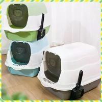 ราคา [COD] กระบะทราย กะบะทรายแมว กะบะทรายแมวใหญ กันทรายกระเด็น ห้องน้ำแมวโดม กระบะทรายแมว พร้อมที่ตักทราย ห้องน้ำแมว กระบะทราย (1731195505294542433)