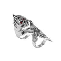 ราคา เครื่องประดับผู้ชาย, สนับมือเงินเต็มนิ้ว, แหวนยาว, แหวนสองชั้น, แหวนกิจกรรม, สไตล์พังก์ร็อกกอธิคสุดเท่, เหมาะสำหรับวันฮาโลวีน (1730664172955863080)