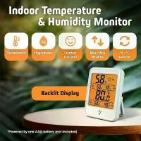 ราคา เครื่องวัดอุณหภูมิและเครื่องวัดความชื้นแบบมีไฟแบ็คไลท์ LCD ติดผนัง แสดงอุณหภูมิและความชื้น สูงสุด / ต่ำสุด #เครื่องวัดอุณหภูมิ #เครื่องวัดความชื้น #ติดผนัง (1731670194634196290)