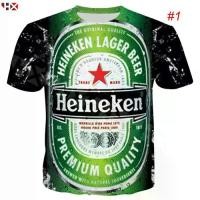 ราคา เบียร์ Heineken Lager, เสื้อยืดลำลองแฟชั่นสำหรับผู้ชาย, เสื้อยืดกราฟิกฤดูร้อน, พิมพ์ 3 มิติ, SAVQ (1731824608505726802)