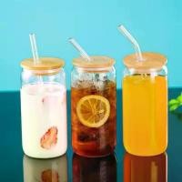 ราคา ถ้วยแก้ว รูปกระป๋อง ลัชเชส (470ml) แก้วน้ำพร้อมฝาไม้ไผ่ แก้วน้ำรูปกระป๋อง พร้อมฝาปิดไม้ไผ่ หลอด เครื่องแก้วแบบใช้ซ้ำได้ เหมาะสำหรับกาแฟเย็น ชา เบียร์ โซดา (1731963119977204005)