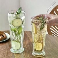 ราคา แก้วเป๊กก้นจีบ ทรงสูง สไตล์มินิมอล แก้วน้ำใสทรงสูง ขนาดใหญ่ ใส่น้ำปั่น เบียร์ เครื่องดื่มเย็น แก้วใสใหญ่สวยๆ (1731423168631047408)