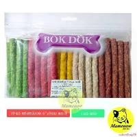 ราคา cottonShop78 ปัจจุบัน Bokdok ขนมสุนัข บ๊อกด๊อก แท่งหนังบด 5'' x9มม คละ5สี/สีขาว 80-100แท่ง (1731182886511151807)