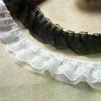 ราคา ผ้าลูกไม้ชีฟอง แต่งระบาย สองชั้น กว้าง 5 ซม. ยาว 39.3 นิ้ว เหมาะสำหรับงานฝีมือเสื้อผ้าและเครื่องแต่งกายตุ๊กตาทำมือ อุปกรณ์งานฝีมือ DIY (1732238516587038555)