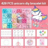 ราคา ชุดลูกปัดสร้อยข้อมือ DIY สำหรับเด็ก, ทำเครื่องประดับสร้อยข้อมือลูกปัด, อุปกรณ์งานฝีมือ DIY (1732714670417872687)