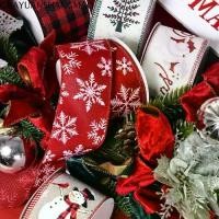 ราคา ริบบิ้นผ้าซาติน พิมพ์ลาย GUAYUANSHANGMAO 9 เมตร/ม้วน การ์ตูน คริสต์มาส ต้นคริสต์มาส เกล็ดหิมะ ริบบิ้นบรรจุของขวัญ ริบบิ้นตกแต่ง 6.3 ซม. เหมาะสำหรับบรรจุภัณฑ์ของขวัญ อุปกรณ์งานฝีมือ (173265584213711433