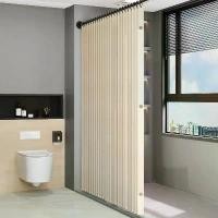 ราคา ม่านอาบน้ำ ดีไซน์หีบเพลง พับเก็บได้ ที่บ้าน หนา สีโมโรไดท์ แม่เหล็ก เหมาะสำหรับห้องน้ำ ทำจากผ้ากันน้ำ (1732679584870925312)