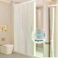 ราคา ม่านอาบน้ำ, พับได้, ประหยัดพื้นที่, ผ้าม่านในห้องน้ำ, ผ้าม่านแยกส่วนอุ่น, แรงดึงดูดแม่เหล็ก, พับได้, ผ้าม่านโค้กเทียมกันน้ำ (1732187566137443621)