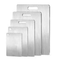 ราคา กระดานเส้นด้ายสแตนเลส 304 หนา มีให้เลือก 5 ขนาด ต้านเชื้อแบคทีเรียและกันเชื้อรา เหมาะสำหรับห้องครัว ใช้สำหรับนวดแป้ง ผักและผลไม้ เขียง สแตนเลส 304 (1731914065239180401)