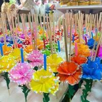 ราคา ธูปเทียนกระทง โรยเม็ดโฟม กากเพชร เทียนกระทง ธูป เทียน ปลีก/ส่ง (1731119402724264112)
