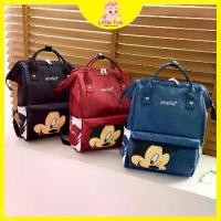 ราคา กระเป๋าเป้สะพายหลังผ้าอ้อมมิกกี้ มูส Anello กันน้ำ เหมาะสำหรับการเดินทางของทารก ความจุมาก พร้อมสต็อก (1732271596575426106)