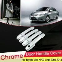 ราคา ฝาครอบมือจับประตู, สีโครเมี่ยม, สำหรับ Toyota Vios XP90 Limo, ปี 2009 2010 - 2013, ฝาครอบรถตกแต่งภายนอก, อุปกรณ์จัดแต่งทรงผม, ทำจากวัสดุ ABS (1731732595678807049)