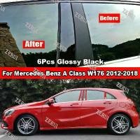 ราคา สติกเกอร์ติดประตูกระจกรถยนต์, ZR สำหรับ Mercedes Benz A Class W176 A160 A180 A200 A220 A250 2012-2018, 6 ชิ้น, ฝาครอบเสาประตู, เสา B และ C, สีดำมันวาว, เอฟเฟกต์กระจกคาร์บอนไฟเบอร (1730514609687923339)