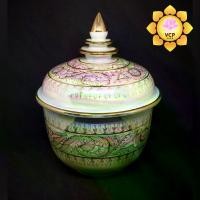 ราคา โถ ลายไทย มุกทอง ขนาดใหญ่ สีมุก (1729600866006108773)