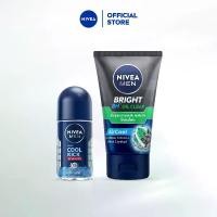 ราคา [สุดหล่อมาแล้ว2ชิ้น] นีเวียเมน มัดโฟมล้างหน้า ไบรท์ออยล์เคลียร์ 100 กรัม & คูลคิก โรลออน 50 มล. (1729617507988375942)