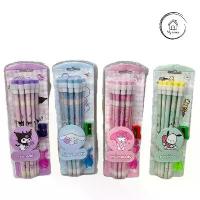 ราคา My home พร้อมส่งน่ารัก ดินสอไม้ HB/2B + กบเหลาดินสอ + ยางฝึกจับดินสอ ลายการ์ตูน Sanrio (1729864672355191283)