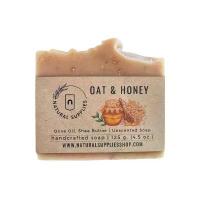 ราคา Oat, Honey, and Goat Milk Soap (unscented) สบู่แฮนด์เมดธรรมชาติข้าวโอ๊ต น้ำผึ้ง และนมแพะ สูตรไม่มีน้ำหอม - all natura... COD (1732537749289993216)