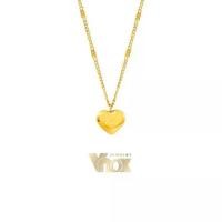 ราคา Vnox 18K Dainty Gold Heart สร้อยคอสําหรับผู้หญิง, สร้อยคอเรียบง่ายมินิมอล, Love Charm สร้อยคอล็อกเกต สร้อย คอทอง ทอง เคลือบ สร้อย คู่ สร้อยคอ ลาย ตะกร้อ สร้อย สาม กษัตริย์ (1731488324192668634)