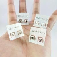 ราคา ต่างหูเงินแท้ rattan ball earrings 92.5% (ตะกร้อ) บล็อกบัสเตอร์ (1732663148144199197)