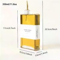 ราคา ขวดน้ำมันกระจก ชุด 2 แพ็ค พร้อมรางทอง/เงินและฉลาก 36 ป้าย ขวดน้ำมันครัวสี่เหลี่ยมปลอดสาร BPA ความจุ 350ml เหมาะสำหรับน้ำมันมะกอก น้ำส้มสายชู น้ำเชื่อม ซอส ซักเครื่องได้ ไม่มีลาย (1732279834267977538)